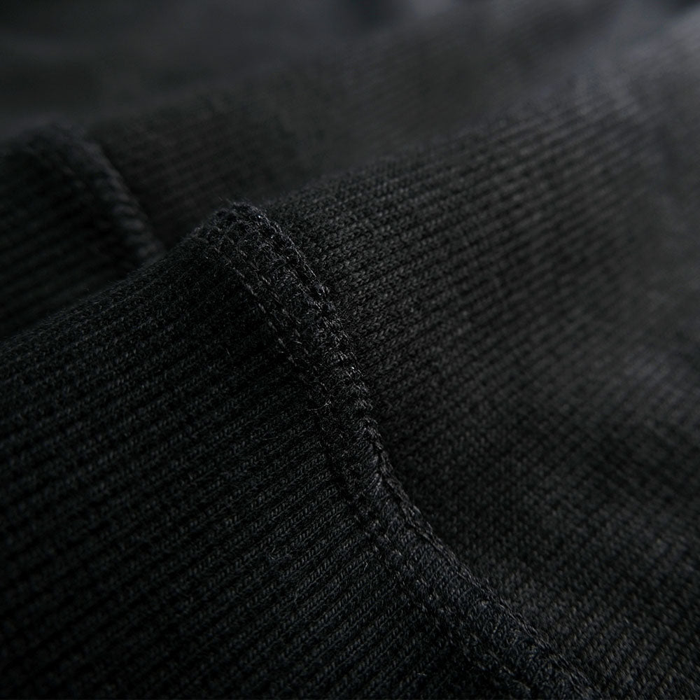Heavyweight knitted Cotton Waffle Crew Neck Sweatshirt