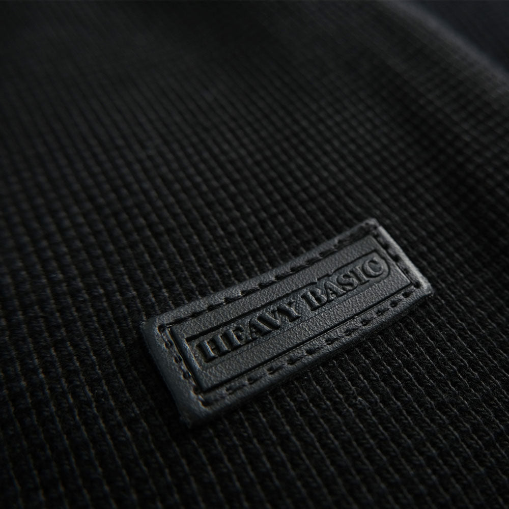 Heavyweight knitted Cotton Waffle Crew Neck Sweatshirt