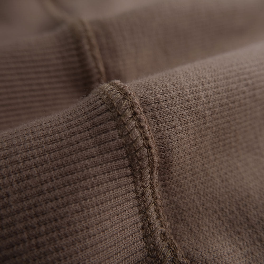 Heavyweight knitted Cotton Waffle Crew Neck Sweatshirt